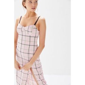 Urban Outfitters Cher Pink Plaid Dress